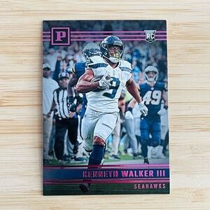 KENNETH WALKER III 2022 Panini Chronicles Football Purple Foil Rookie Card RC
